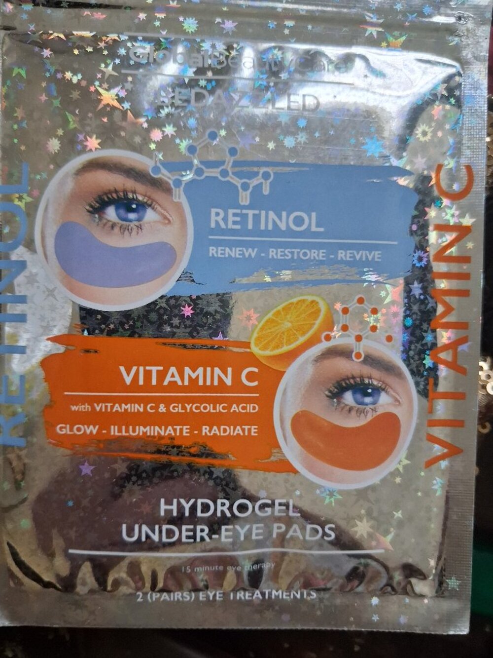 2 sets eye under eye patches